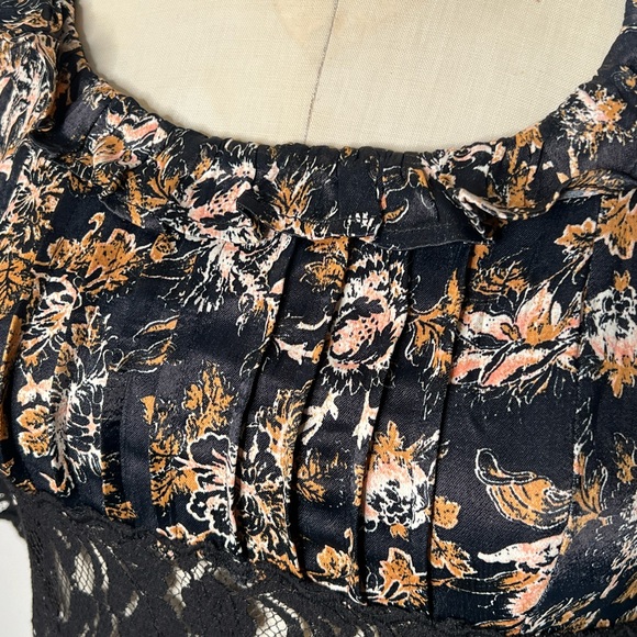 Free People Lucie 0 black floral Mini dress - Picture 7 of 8